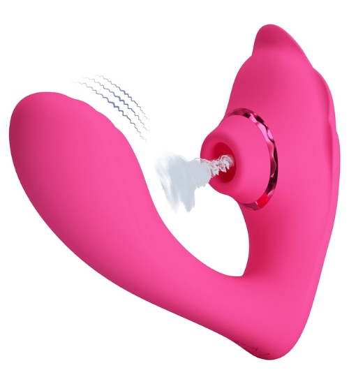 Vibrátor bodu G so stimulátorom klitorisu