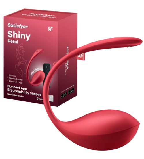 Vibračné červené vajíčko Satisfyer Pilot + aplikácia