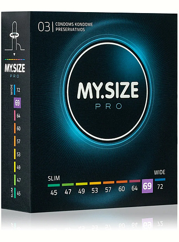 MOJE kondómy.SIZE Pro 69 mm - 3 ks