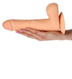 Silné dildo telovej farby s prísavkou Real