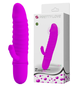 Mini vibrátor so stimulátorom - 10 vibrácií