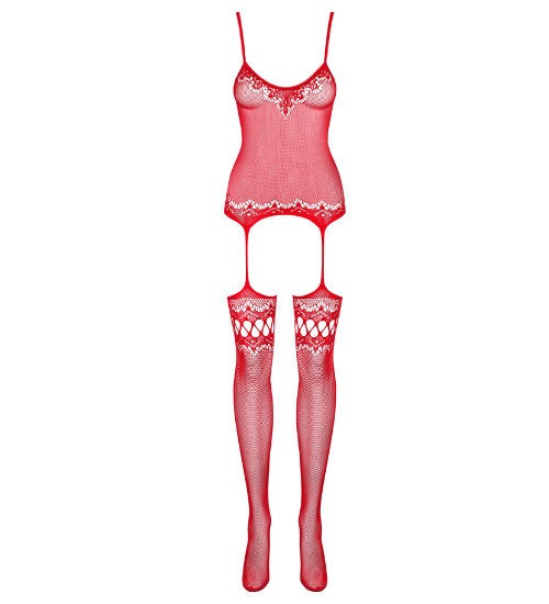 Červené bodystocking vášne