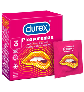 Kondómy Durex Pleasuremax Ribbed