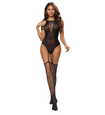 Bodystocking s hlbokým výrezom na chrbte