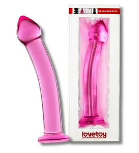 Ružové sklenené dildo