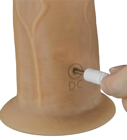 Rotačné 20 cm dildo s bezdrôtovým diaľkovým ovládaním