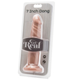 Pružné žilnaté dildo bez semenníkov ,,7"