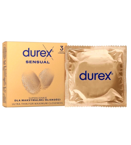 Super tenké Durex Sensual 3ks.