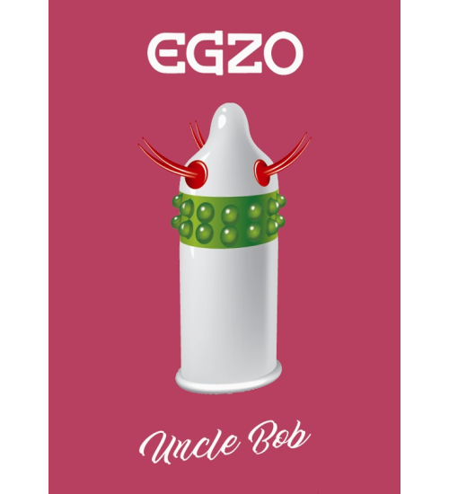 Egzo Uncle Bob čiapka na penis so zhrubnutiami a výstupkami