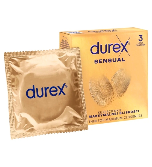 Super tenké Durex Sensual 3ks.