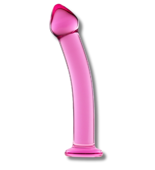 Ružové sklenené dildo