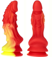 Ohnivé dildo s prísavkou