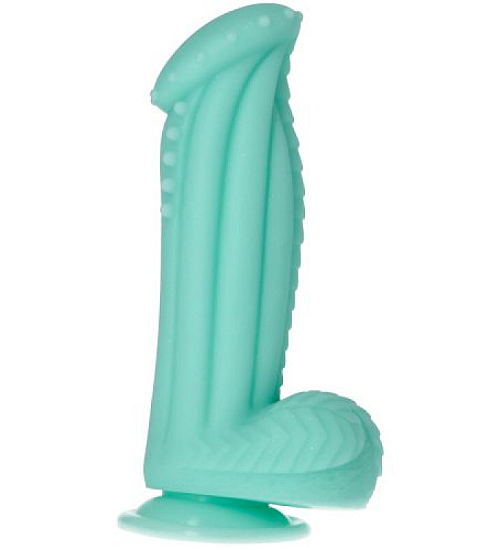Modré dildo Monster s prísavkou
