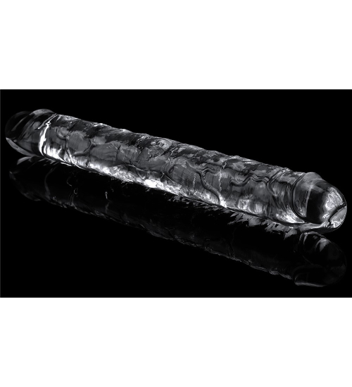 Priehľadné dvojité dildo