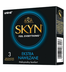 Unimil Skyn Extra vlhčené nelatexové kondómy