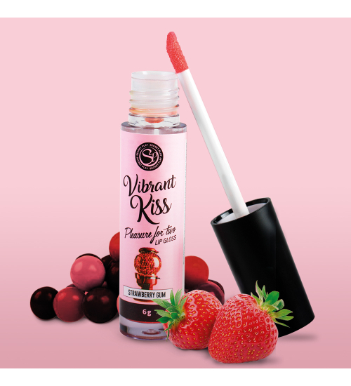 Lesk na pery Vibrant - Vibrant Lip Gloss Rubber Strawberry