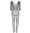 Bodystocking so zirkónovým lemom