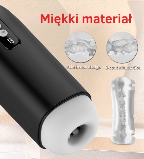 Sací masturbátor so zvukmi rozkoše
