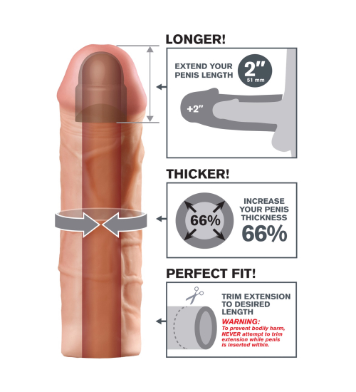 Silný penis extender predĺženie o 5 cm