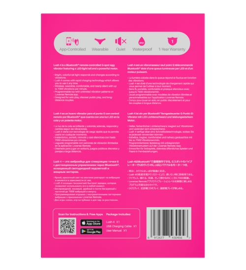 Lovense Lush 4 - ovládanie telefónom