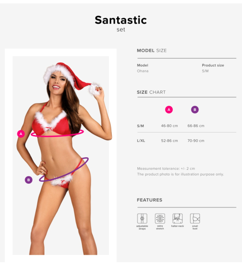 santastic 3-dielna vianočná súprava