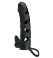 Silikónová čiapočka na penis s vibráciami