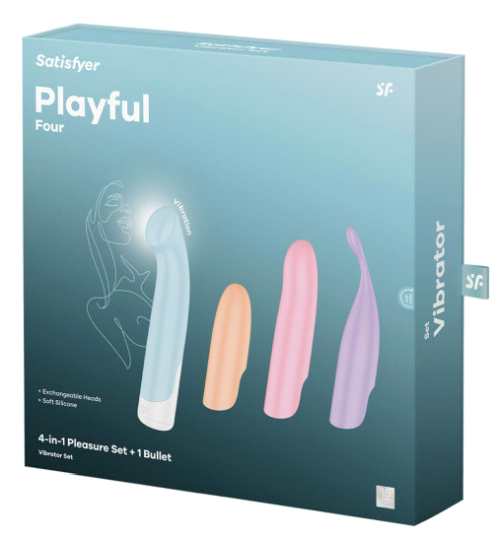 Súprava Pleasure: Vibrátor + 4 vankúšiky
