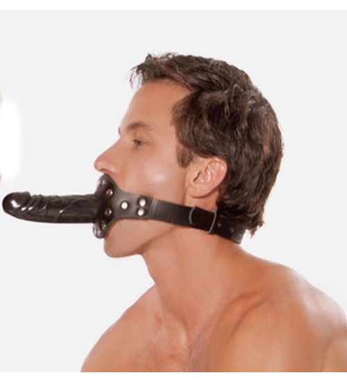 BDSM gag s dildom