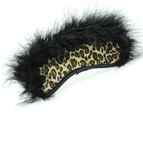 Elegantná maska na oči s leopardím vzorom