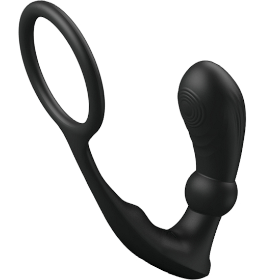 Masážny prístroj na prostatu s nástavcom na penis