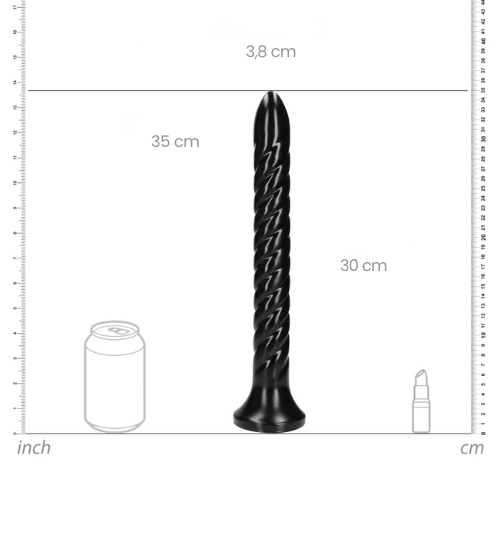 Obrovské špirálové análne dildo