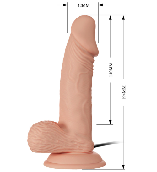 Realistické dildo s prísavkou a semenníkmi