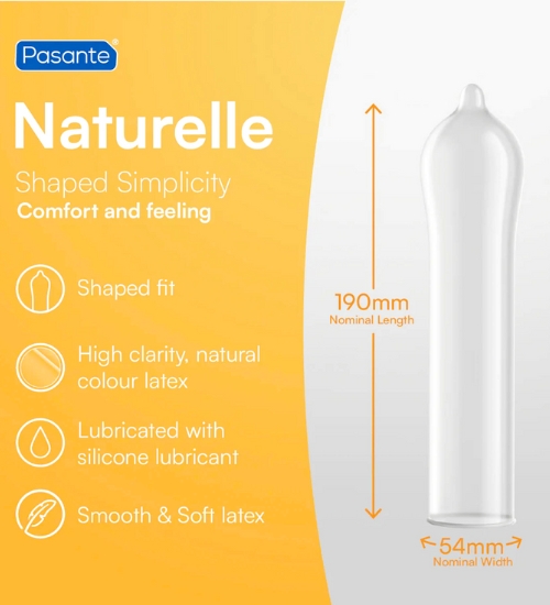 Kondómy Pasante Naturelle - 3ks.