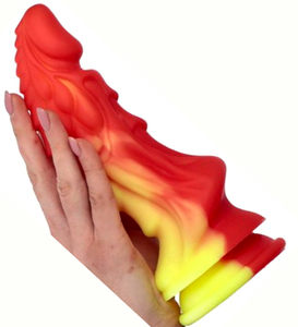 Ohnivé dildo s prísavkou