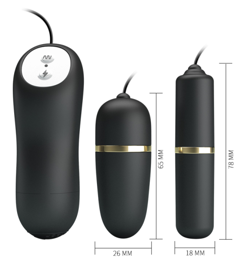 Vajíčko + mini vibrátor - elektrostimulácia