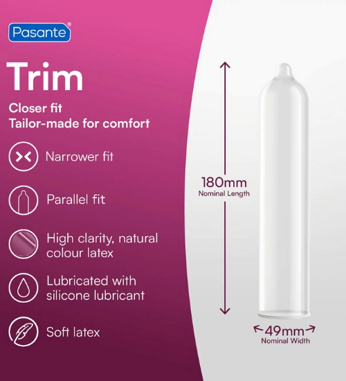 Kondómy Pasante Trim - 3ks.