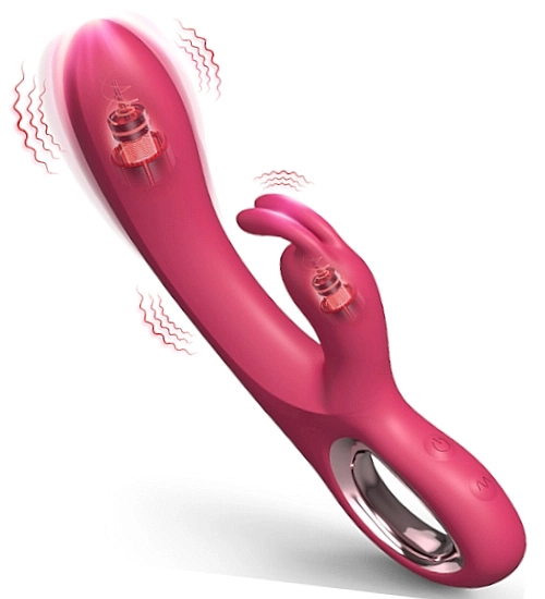 Vodotesný USB vibrátor s klitorisovým hrotom