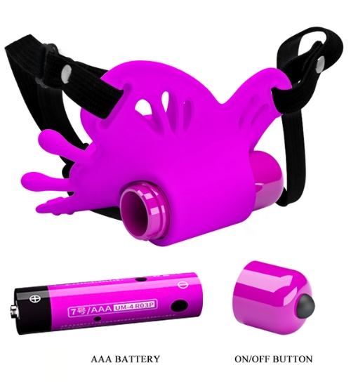 Silikónový erotický motýlik - 10 vibrácií